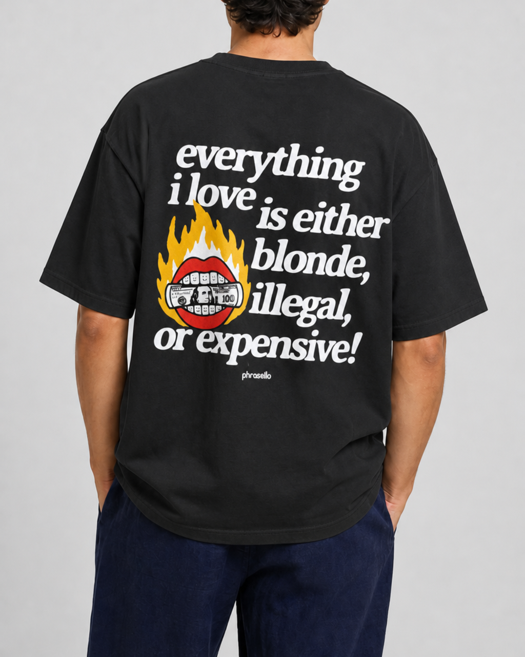 Everything I Love is Either Blonde, Illegal, or Expensive with Graphic Tee Shirt